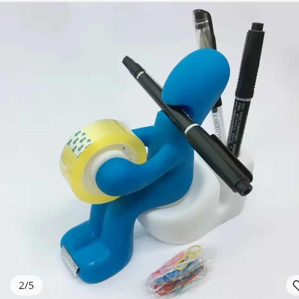Tape Dispenser & Desk Organizer Gag Gift Butt Seat